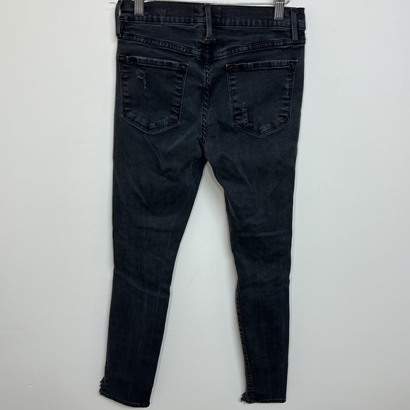 Frame Le Skinny De Jeanne‎ Ripped Skinny Jeans In Hathaway Size 28 - Picture 3 of 6